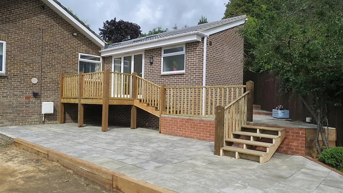 The finished best large extension at Field Rise, Swindon, built by A.P. Berrystone